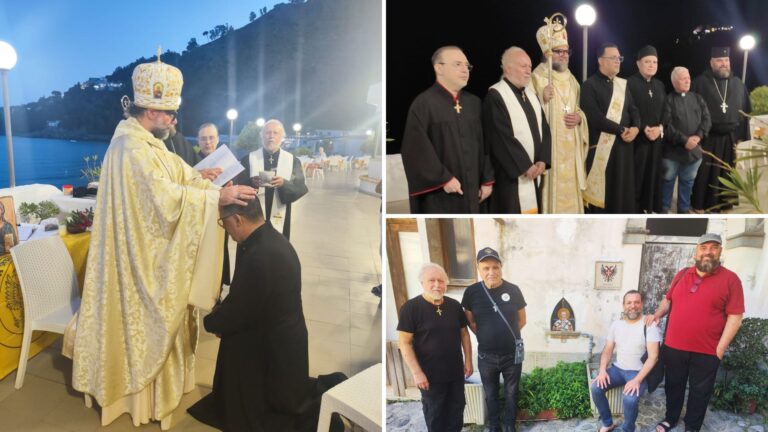 Visita all’Abbazia di Catanzaro, presentazione de I Mille Volti della Creazione e Divina Liturgia e ordinazione Diaconale sul mare